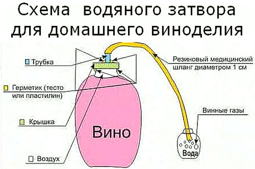 Схема гидрозатвора
